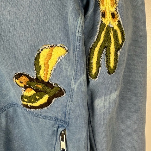Free People Embroidered Zip Bird Hoodie - Picture 4 of 11